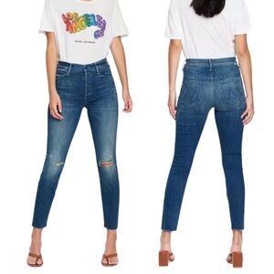 MOTHER High Rise Blue Jeans